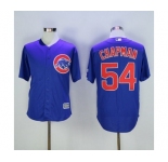Men's Chicago Cubs #54 Aroldis Chapman Majestic Blue Cool Base Jersey