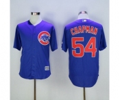 Men's Chicago Cubs #54 Aroldis Chapman Majestic Blue Cool Base Jersey
