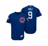 Men's Chicago Cubs #9 Javier Baez 2017 Spring Training Flex Base Authentic Collection Stitched Baseball Jersey