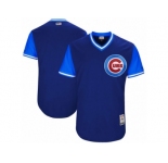 Men's Chicago Cubs Majestic Navy 2017 Players Weekend Authentic Blank Jersey