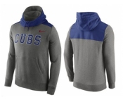 Men's Chicago Cubs Nike Gray Cooperstown Collection Hybrid Pullover Hoodie