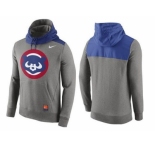 Men's Chicago Cubs Nike Gray Cooperstown Collection Hybrid Pullover Hoodie_1