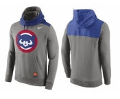 Men's Chicago Cubs Nike Gray Cooperstown Collection Hybrid Pullover Hoodie_1