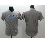 Men's Chicago Cubs blank Majestic Gray Flexbase Authentic Collection Team Jersey