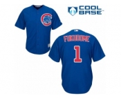 Men's Majestic Chicago Cubs #1 Kosuke Fukudome Replica Royal Blue Alternate Cool Base MLB Jersey