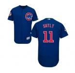 Men's Majestic Chicago Cubs #11 Drew Smyly Royal Blue Alternate Flex Base Authentic Collection MLB Jersey