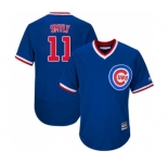 Men's Majestic Chicago Cubs #11 Drew Smyly Royal Blue Cooperstown Flexbase Authentic Collection MLB Jersey
