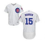 Men's Majestic Chicago Cubs #15 Brandon Morrow White Home Flex Base Authentic Collection MLB Jersey