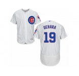 Men's Majestic Chicago Cubs #19 Koji Uehara White Home Flexbase Authentic Collection MLB Jersey
