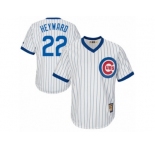 Men's Majestic Chicago Cubs #22 Jason Heyward Authentic White Home Cooperstown MLB Jersey