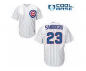 Men's Majestic Chicago Cubs #23 Ryne Sandberg Authentic White Home Cool Base MLB Jersey