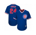 Men's Majestic Chicago Cubs #24 Dexter Fowler Replica Royal Blue Cooperstown Cool Base MLB Jersey