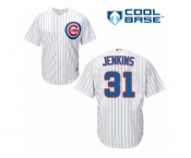 Men's Majestic Chicago Cubs #31 Fergie Jenkins Replica White Home Cool Base MLB Jersey