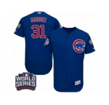 Men's Majestic Chicago Cubs #31 Greg Maddux Royal Blue 2016 World Series Bound Flexbase Authentic Collection MLB Jersey