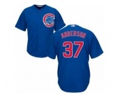 Men's Majestic Chicago Cubs #37 Brett Anderson Replica Royal Blue Alternate Cool Base MLB Jersey