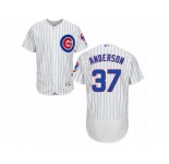 Men's Majestic Chicago Cubs #37 Brett Anderson White Home Flexbase Authentic Collection MLB Jersey