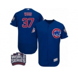 Men's Majestic Chicago Cubs #37 Travis Wood Royal Blue 2016 World Series Bound Flexbase Authentic Collection MLB Jersey