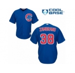 Men's Majestic Chicago Cubs #38 Carlos Zambrano Replica Royal Blue Alternate Cool Base MLB Jersey