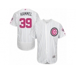 Men's Majestic Chicago Cubs #39 Jason Hammel Authentic White 2016 Mother's Day Fashion Flex Base MLB Jersey