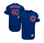 Men's Majestic Chicago Cubs #40 Willson Contreras Royal Blue Alternate Flexbase Authentic Collection MLB Jersey