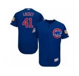 Men's Majestic Chicago Cubs #41 John Lackey Royal Blue Flexbase Authentic Collection MLB Jersey