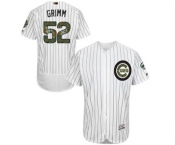 Men's Majestic Chicago Cubs #52 Justin Grimm Authentic White 2016 Memorial Day Fashion Flex Base MLB Jersey