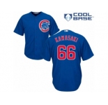 Men's Majestic Chicago Cubs #66 Munenori Kawasaki Authentic Royal Blue Alternate Cool Base MLB Jersey