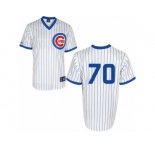 Men's Majestic Chicago Cubs #70 Joe Maddon Replica White 1988 Turn Back The Clock Cool Base MLB Jersey