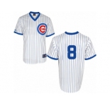 Men's Majestic Chicago Cubs #8 Andre Dawson Authentic White 1988 Turn Back The Clock Cool Base MLB Jersey