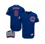Men's Majestic Chicago Cubs #8 Andre Dawson Royal Blue 2016 World Series Bound Flexbase Authentic Collection MLB Jersey