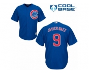 Men's Majestic Chicago Cubs #9 Javier Baez Replica Royal Blue Alternate Cool Base MLB Jersey