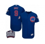 Men's Majestic Chicago Cubs #9 Javier Baez Royal Blue 2016 World Series Bound Flexbase Authentic Collection MLB Jersey
