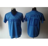 mlb chicago cubs #10 santo m&n blue(white strip)