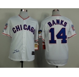 mlb chicago cubs #14 banks white[m&n 1968]