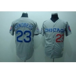 mlb chicago cubs #23 sandberg m&n grey