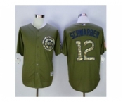mlb jerseys chicago cubs #12 schwarber green[schwarber]