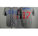 mlb jerseys chicago cubs #17 bryant grey