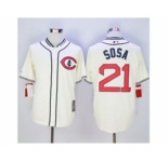mlb jerseys chicago cubs #21 sosa cream