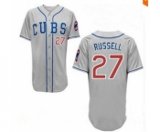 mlb jerseys chicago cubs #27 addison russell grey-1