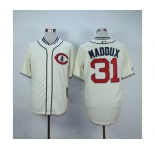 mlb jerseys chicago cubs #31 maddux cream[1929 m&n]