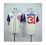 mlb jerseys chicago cubs #31 maddux white[2015 new]