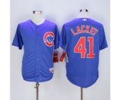mlb jerseys chicago cubs #41 john lackey blue[lackey]