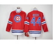 mlb jerseys chicago cubs #44 anthony rizzo red long sleeve
