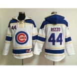mlb jerseys chicago cubs #44 rizzo blue-white[pullover hooded sweatshirt]