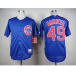 mlb jerseys chicago cubs #49 arrieta blue