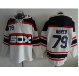 Chicago White Sox #79 Jose Abreu White Sawyer Hooded Sweatshirt Alternate Home MLB Hoodie