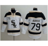 Chicago White Sox #79 Jose Abreu White Sawyer Hooded Sweatshirt Baseball Hoodie