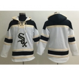 Chicago White Sox Blank White Sawyer Hooded Sweatshirt Baseball Hoodie