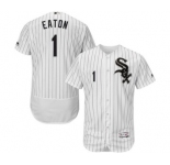 Men Chicago White Sox #1 Adam Eaton Majestic White Flexbase Authentic Collection Player Jersey