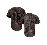 Men Chicago White Sox #15 Adam Engel Camo Realtree Collection Cool Base Stitched MLB Jerseys